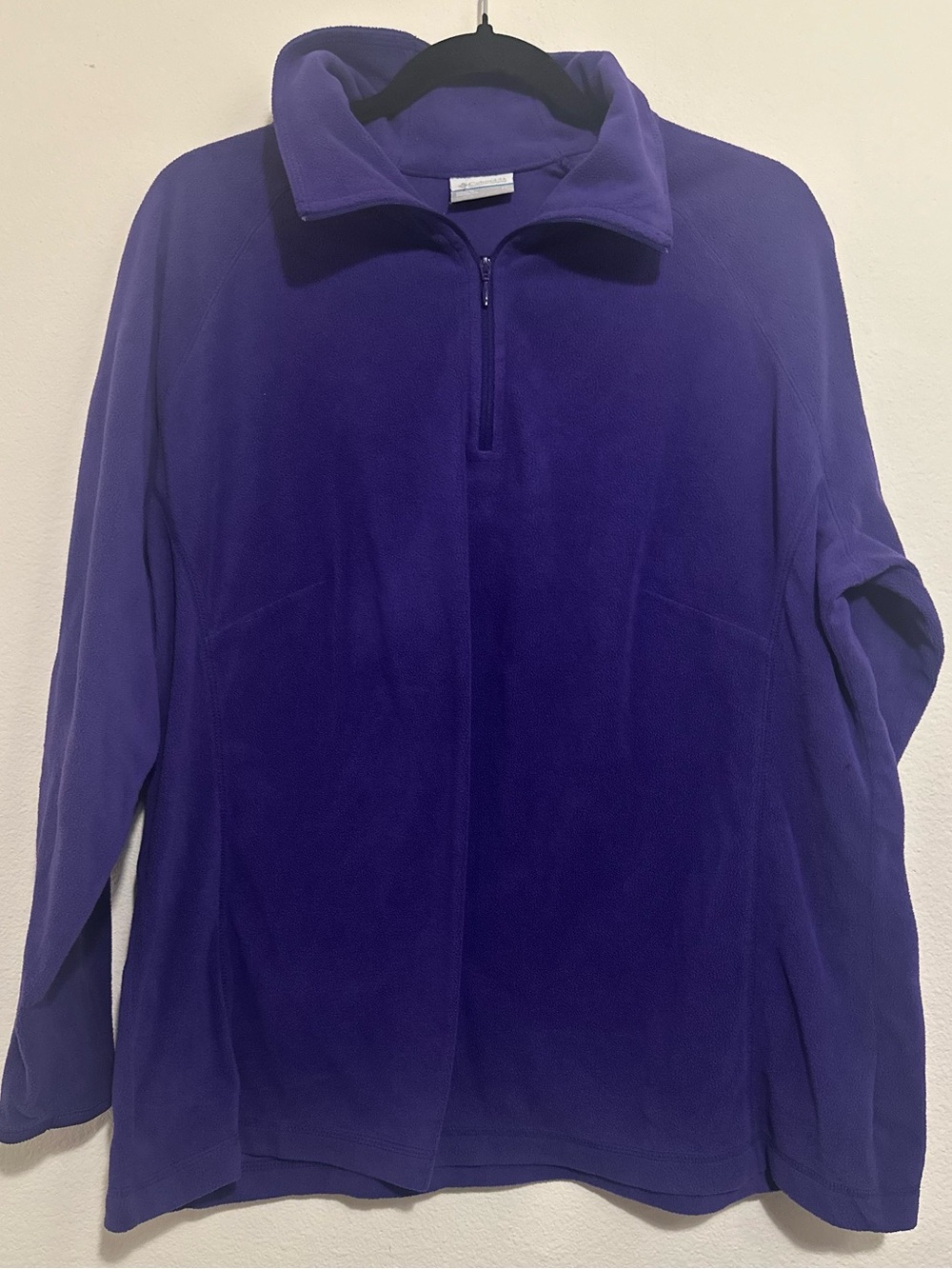 Columbia Purple Half-Zip Fleece Pullover